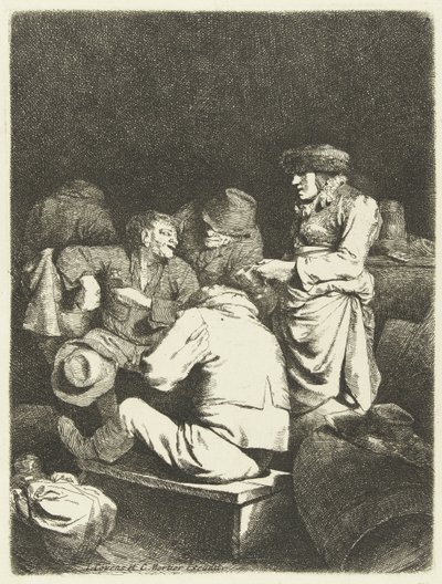 Majitelka a společnost v hostinci od Cornelis Pietersz. Bega
