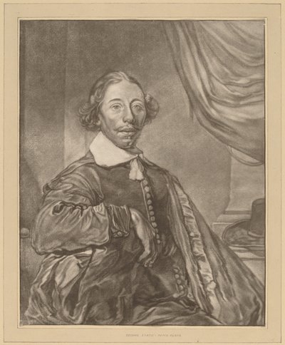 Portrét sedícího muže od Cornelis Ploos van Amstel
