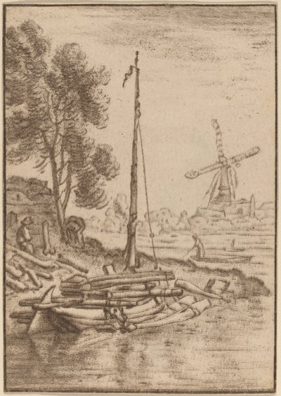 Winding River, 1761, publikoval 1765. od Cornelis Ploos van Amstel
