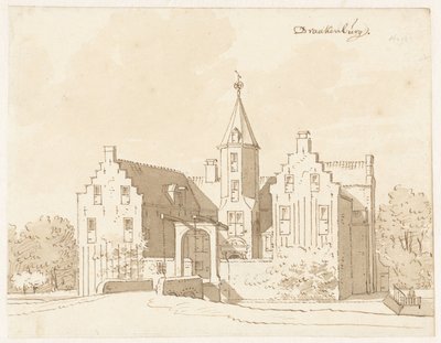 Hrad Drakenburg poblíž Baarnu od Cornelis Pronk (possibly)