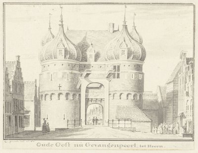 Starý Oosterpoort nebo Gevangenpoort v Hoornu od Cornelis Pronk