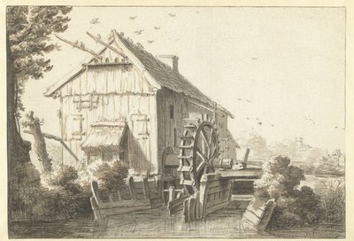 vodní mlýn od Cornelis Saftleven (attributed to)