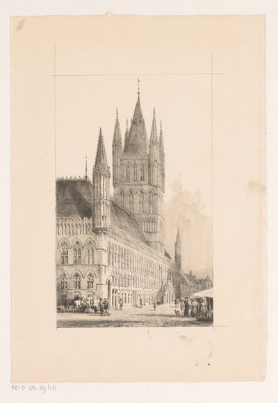 Sukiennice v Ypres Radnice ze třináctého století od Cornelis Springer