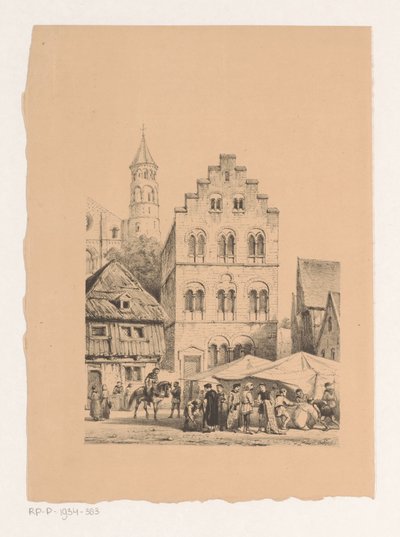 Domy z dvanáctého století Kamenné domy z 12. století od Cornelis Springer