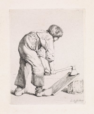 štípačka polena Čtvrtá suita (název série) od Cornelis Steffelaar