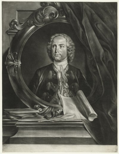 Portrét skladatele Pietra Antonia Locatelliho 1695-1764 od Cornelis Troost