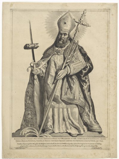 H. Bonifác Dutch Saints (název série) od Cornelis Visscher (II)
