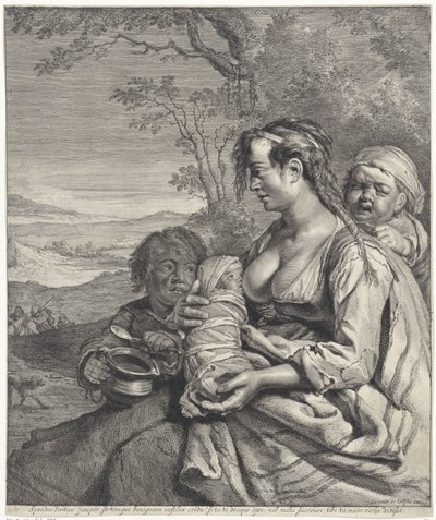 Heidi Slibuji, že čím bohatší chudí (...), slova, která jsem dal (titul na předmětu) od Cornelis Visscher (II)