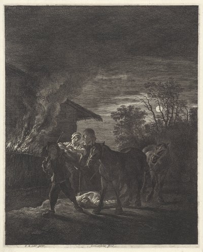 krádež koní od Cornelis Visscher (II)