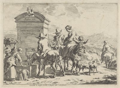 odpočívadlo Krajiny (název série) od Cornelis Visscher (II)