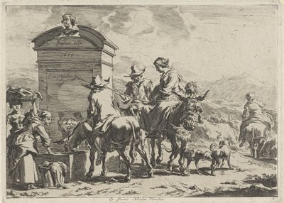 odpočívadlo Krajiny (název série) od Cornelis Visscher (II)