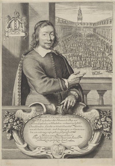 Vizitka Johannese de Paep od Cornelis Visscher (II)