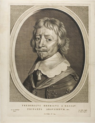 Frederic Henry, princ Oranžský, z knihy Devět portrétů od Cornelis Visscher
