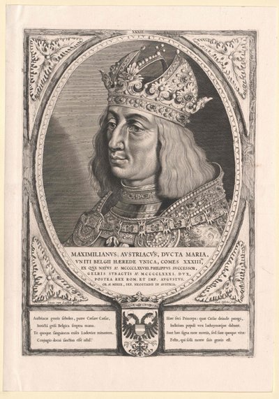 Císař Svaté říše římské Maxmilián I. (tisk) od Cornelis Visscher
