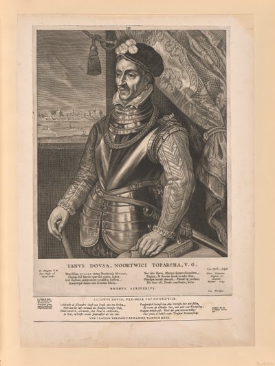 Jan van der Does, z knihy Quatuor Personae od Cornelis Visscher