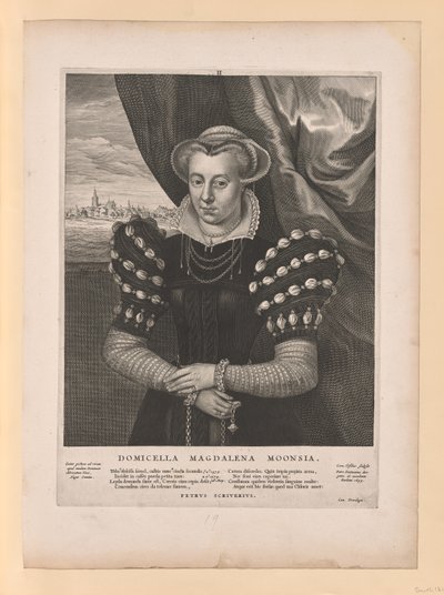 Magdalena Moons, od Quatuor Personae od Cornelis Visscher