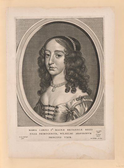 Marie Stuartovna, manželka Viléma II., z devíti portrétů od Cornelis Visscher