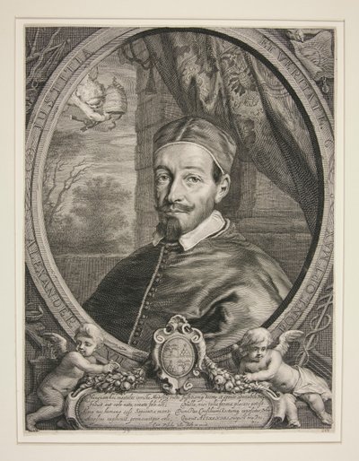 Papež Alexandre VII., Fabio Chigi (1599-1667) od Cornelis Visscher