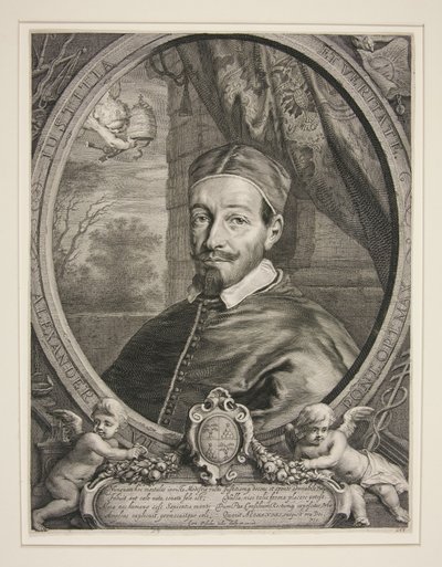 Papež Alexandr VII., Fabio Chigi (1599–1667) od Cornelis Visscher