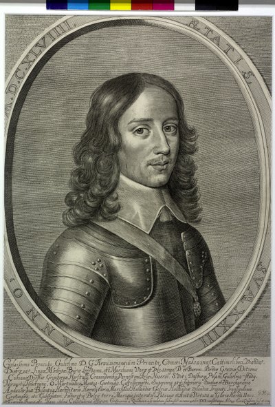 Oranžský princ Vilém II. od Cornelis Visscher