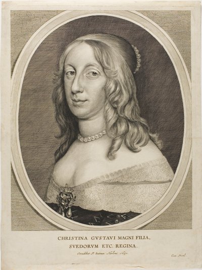 Švédská královna Kristina od Cornelis Visscher