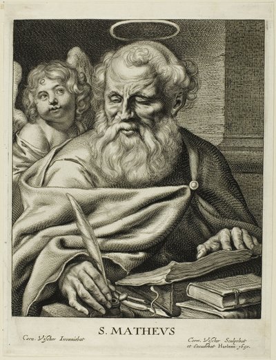 Svatý Matěj od Cornelis Visscher