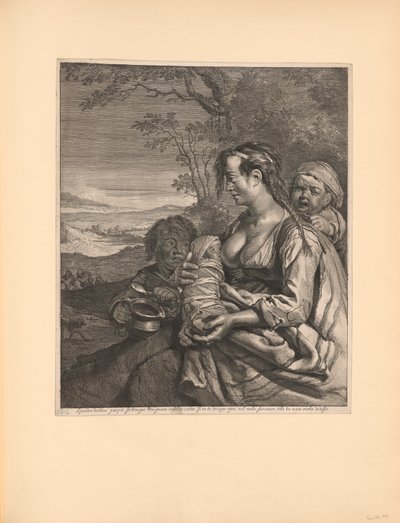 Bohémská žena od Cornelis Visscher