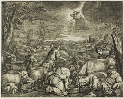 Abrahamův odchod do Sichemu z kabinetu Reynsta od Cornelis Visscher