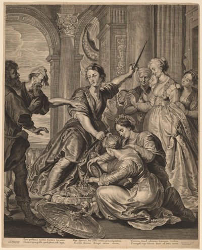 Achilles na dvoře Lycomedes od Cornelis Visscher after Sir Peter Paul Rubens, published by Pieter Claesz Soutman