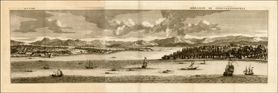 1698 ilustrace - Shkodra - Konstantinopol Seraglio od Cornelis de Bruijn