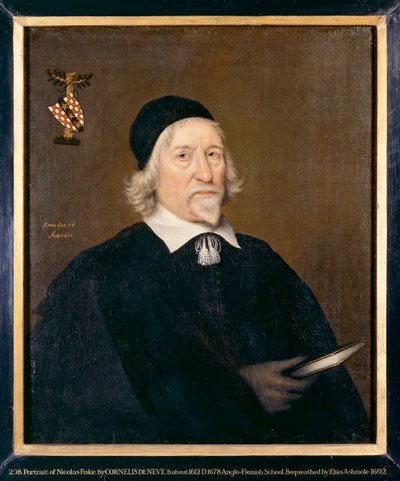 Portrét muže, zvaného Nicholas Fiske, 1651 od Cornelis de Neve