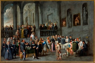 Cyklus Sedmi skutků tělesného milosrdenství: Návštěva nemocných od Cornelis de Wael