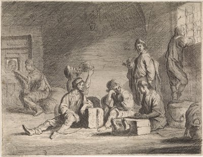 Vězni v žaláři Žánrové scény (název seriálu) od Cornelis de Wael