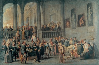 Navštívit nemocné od Waela, Cornelis, z (1592-1667). Olej na plátně, rozměr: 99x152, c. 1640, Muzeum Strada Nuova, Janov od Cornelis de Wael
