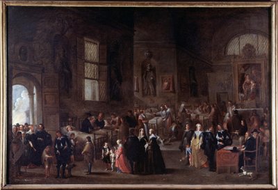 Skutky milosrdenství: navštěvovat nemocné od Cornelis de Wael