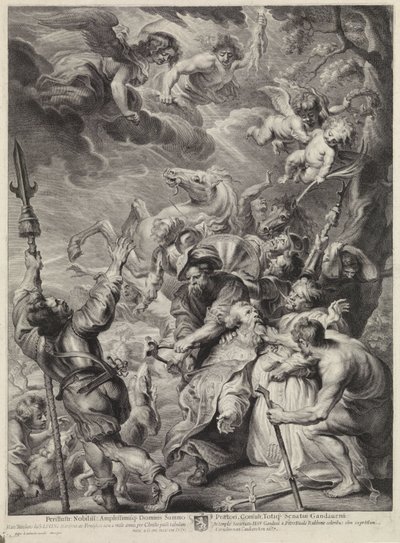Mučení svatého Livína od Cornelis van Caukercken