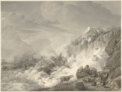 porušení hráze od Cornelis van Hardenbergh