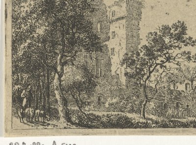 Zřícenina hradu de Haar od Cornelis van Hardenbergh