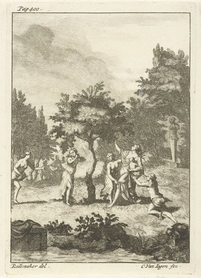 Nymfy pod stromem od Cornelis van Jagen