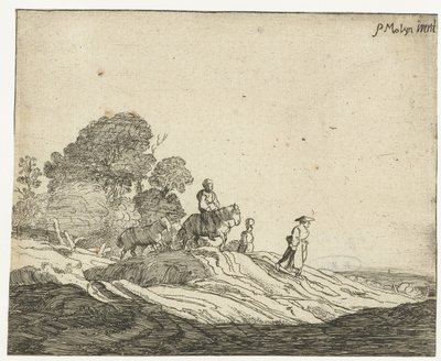 Krajina s koňmi Čtyři krajiny (název série) od Cornelis van Kittensteyn (attributed to)
