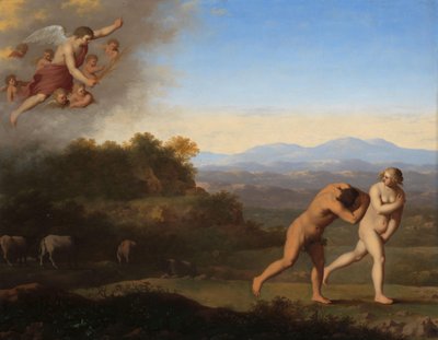 Vyhnání z ráje Vyhnání z ráje (Genesis 3:23-24) od Cornelis van Poelenburch