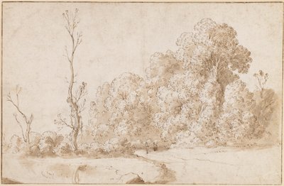 Zalesněná krajina od Cornelis van Poelenburgh or Poelenburch