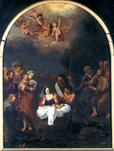 Klanění pastýřů od Cornelis van Poelenburgh or Poelenburch