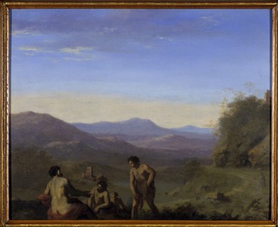 Arkádská krajina (olej na mědi) od Cornelis van Poelenburgh or Poelenburch