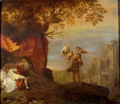 Cymon a Ifigenie, 1630-1640 od Cornelis van Poelenburgh or Poelenburch