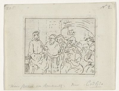 Kristus a žena přistižená při cizoložství od Cornelis van der Griendt