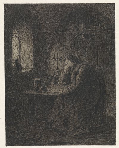 Učenec ve studovně od Cornelis van der Griendt
