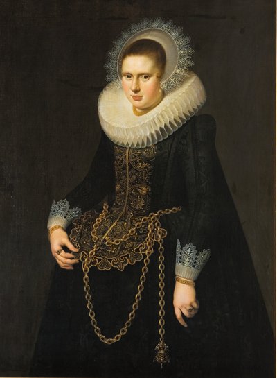 Portrét 22leté ženy od Cornelis van der Voort