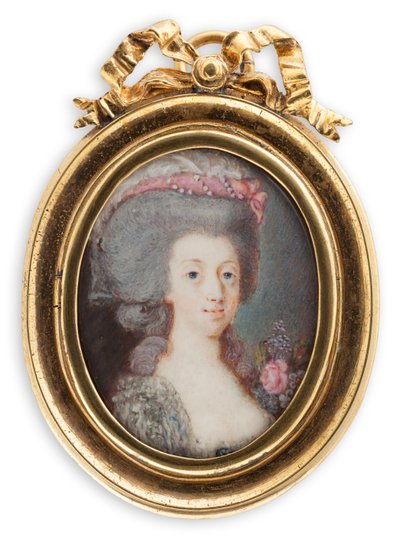 Portrét Sophie Magdaleny Dánské 1746-1813, královny Švédska. od Cornelius Høyer
