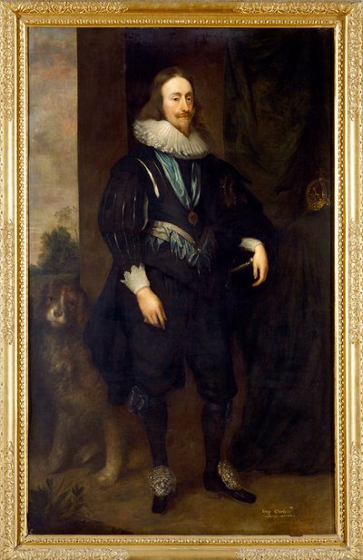 Charles I (öljy kankaalle) od Cornelius Janssen van Ceulen